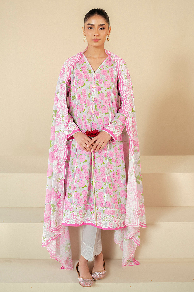 Cross Stitch | Daily Lawn 24 | FLORAL WIND-3 PIECE LAWN SUIT - House Of Anaya