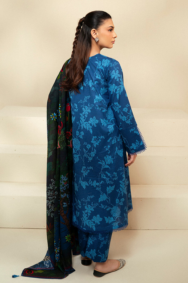 Cross Stitch | Daily Lawn 24 | TEAL OAKLEY-3 PIECE LAWN SUIT - House Of Anaya