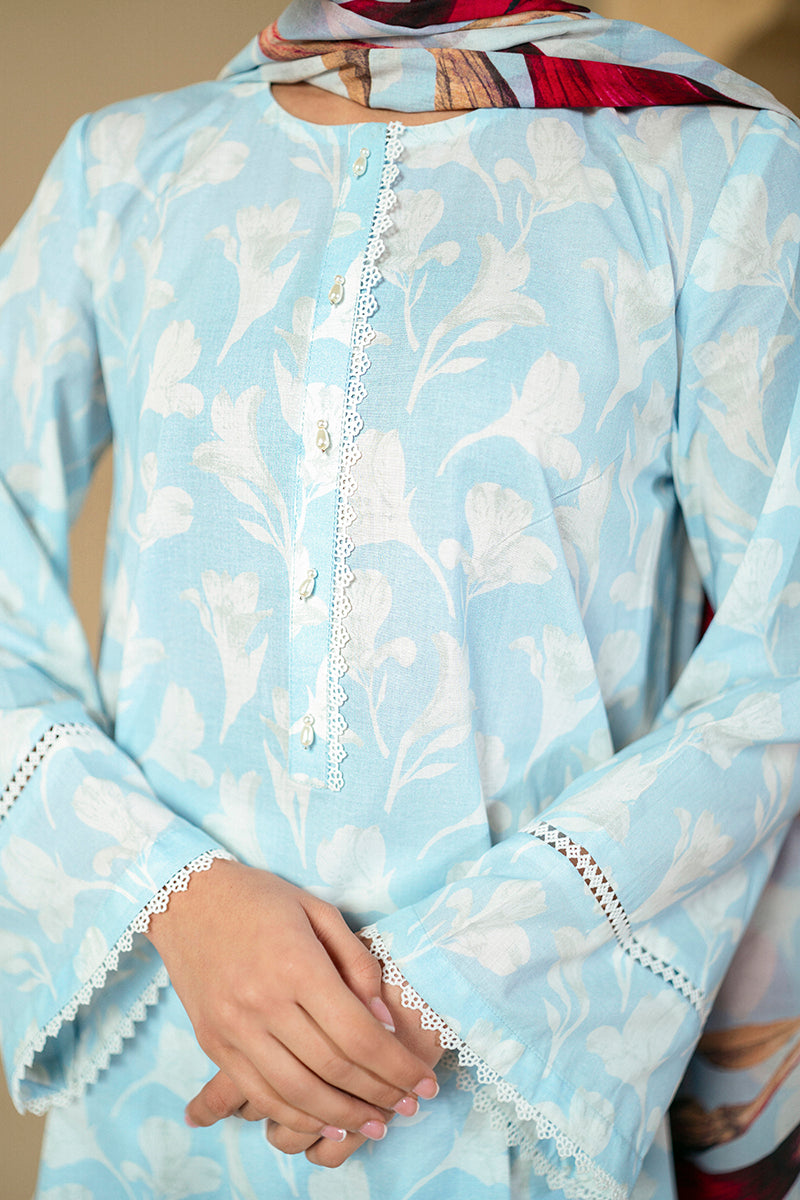 Cross Stitch | Daily Lawn 24 | TULIP GLAM-3 PIECE LAWN SUIT - House Of Anaya