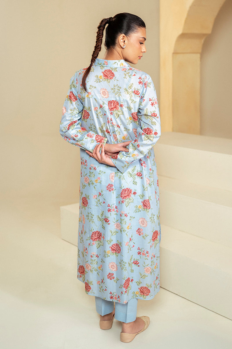 Cross Stitch | Daily Lawn 24 | CHAMBRAY DREAM-2 PIECE LAWN SUIT - House Of Anaya