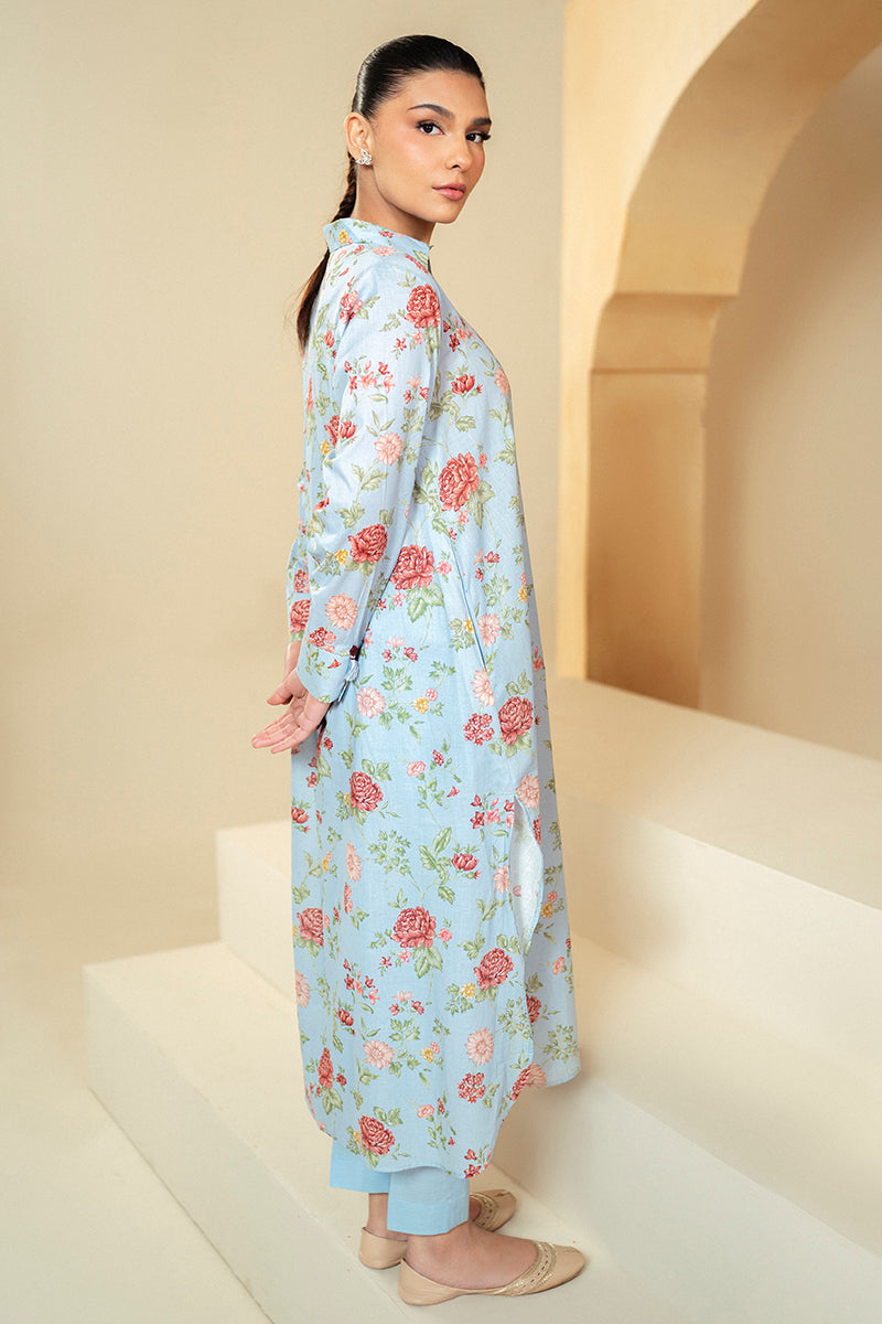 Cross Stitch | Daily Lawn 24 | CHAMBRAY DREAM-2 PIECE LAWN SUIT - House Of Anaya