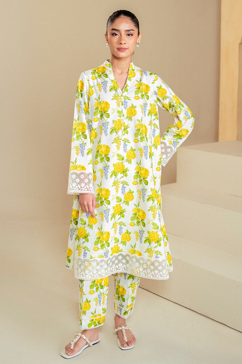 Cross Stitch | Daily Lawn 24 | SOFT HYDRANGEA-2 PIECE LAWN SUIT - House Of Anaya