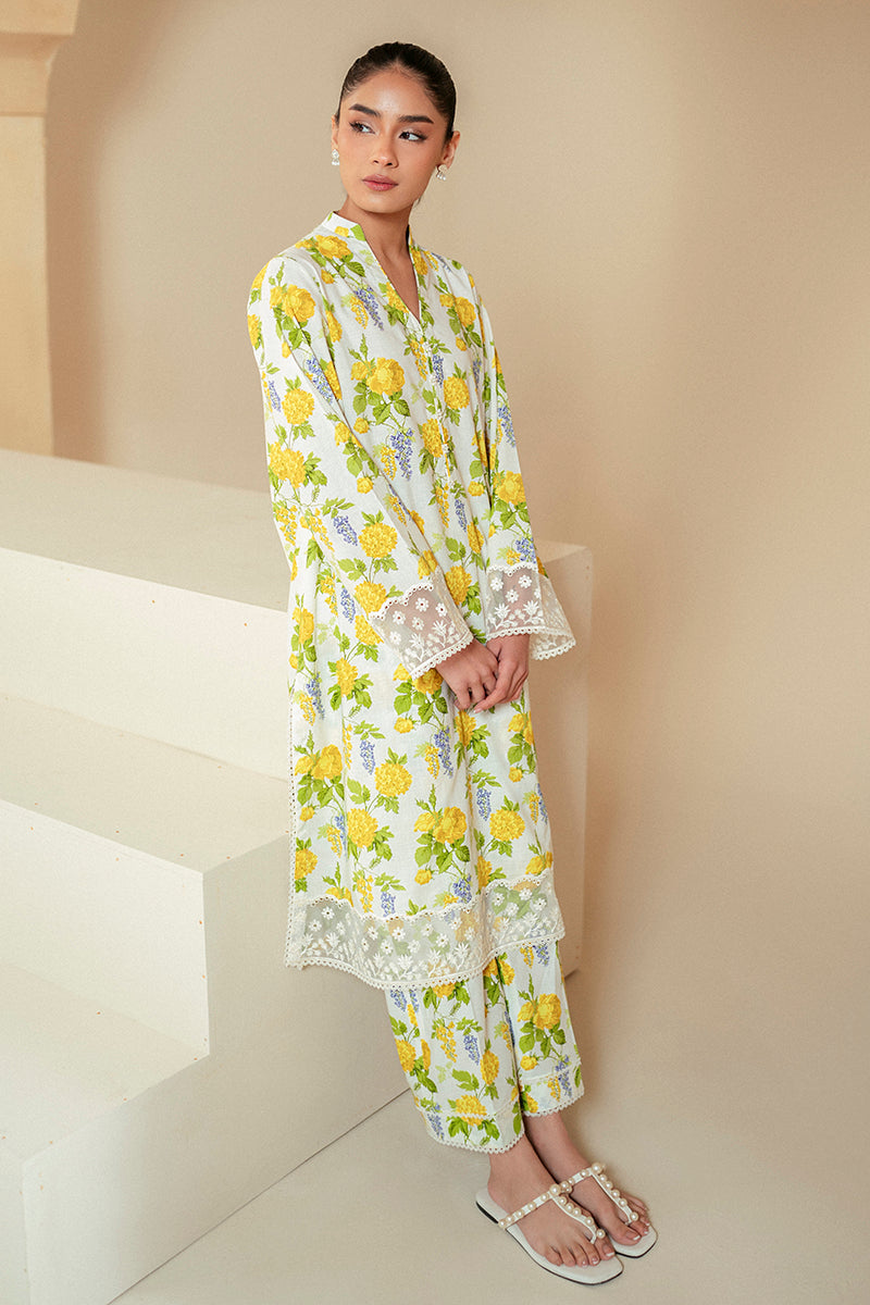 Cross Stitch | Daily Lawn 24 | SOFT HYDRANGEA-2 PIECE LAWN SUIT - House Of Anaya