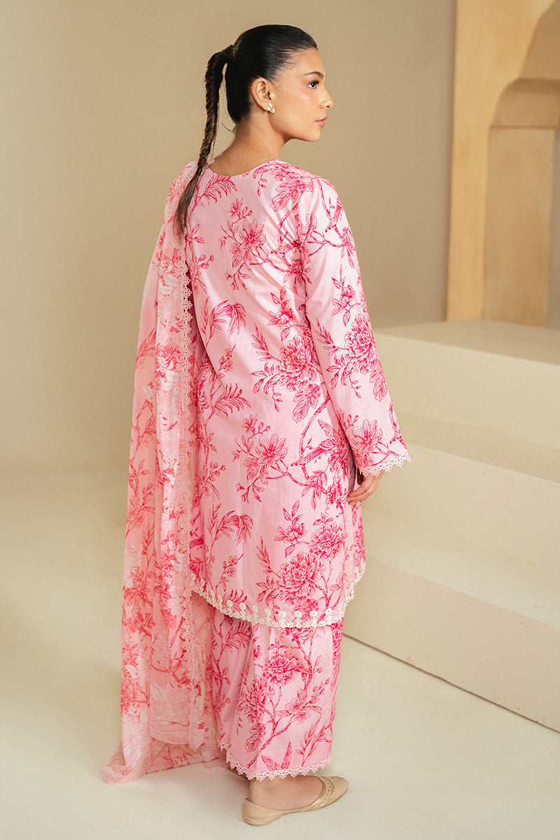 Cross Stitch | Daily Lawn 24 | SHADED PINK-3 PIECE LAWN SUIT - House Of Anaya