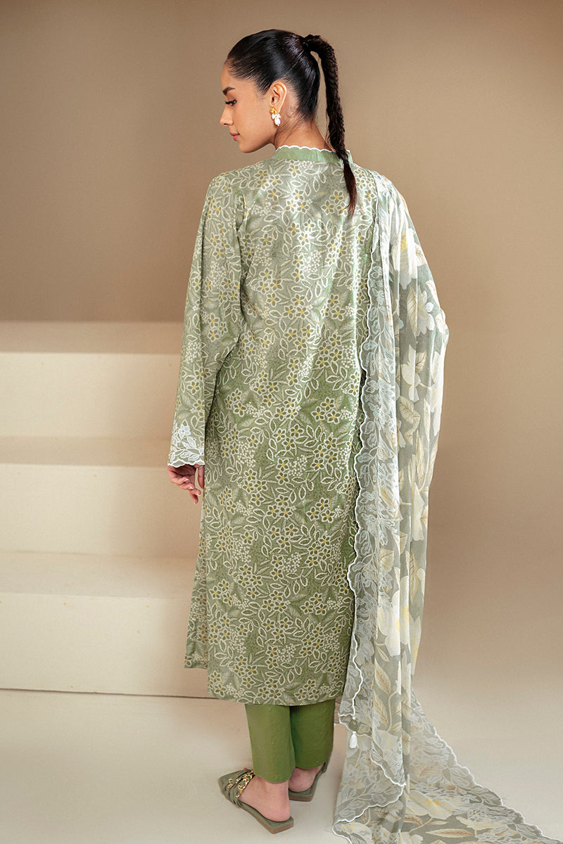 Cross Stitch | Daily Lawn 24 | SAGE BREEZE-3 PIECE LAWN SUIT - House Of Anaya