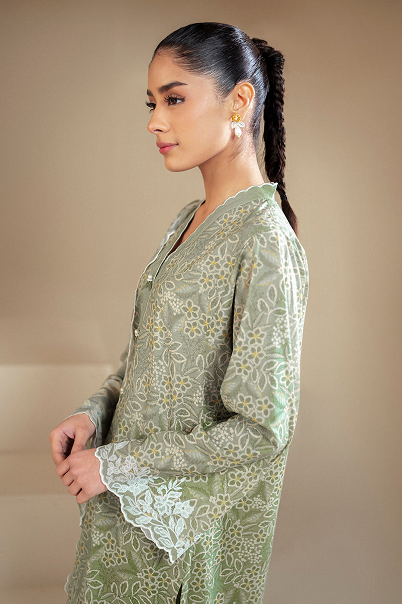 Cross Stitch | Daily Lawn 24 | SAGE BREEZE-3 PIECE LAWN SUIT - House Of Anaya