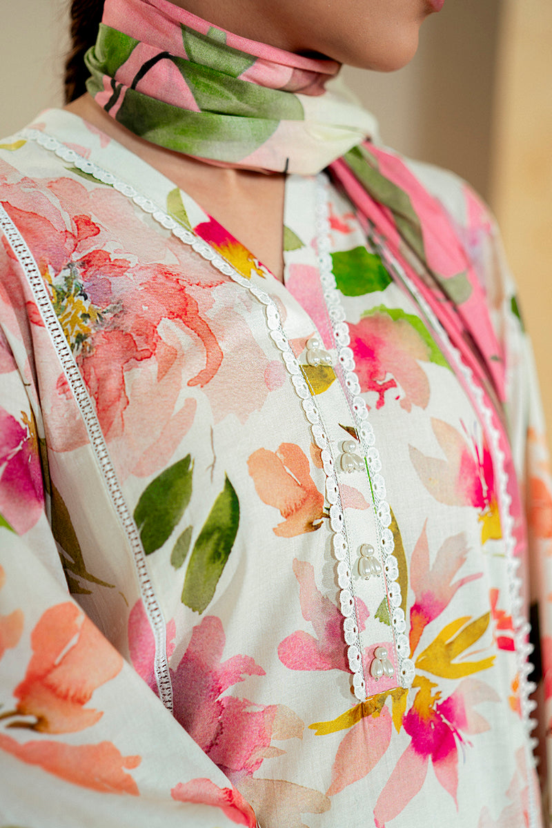 Cross Stitch | Daily Lawn 24 | HAZEL WILLOW-3 PIECE LAWN SUIT - House Of Anaya