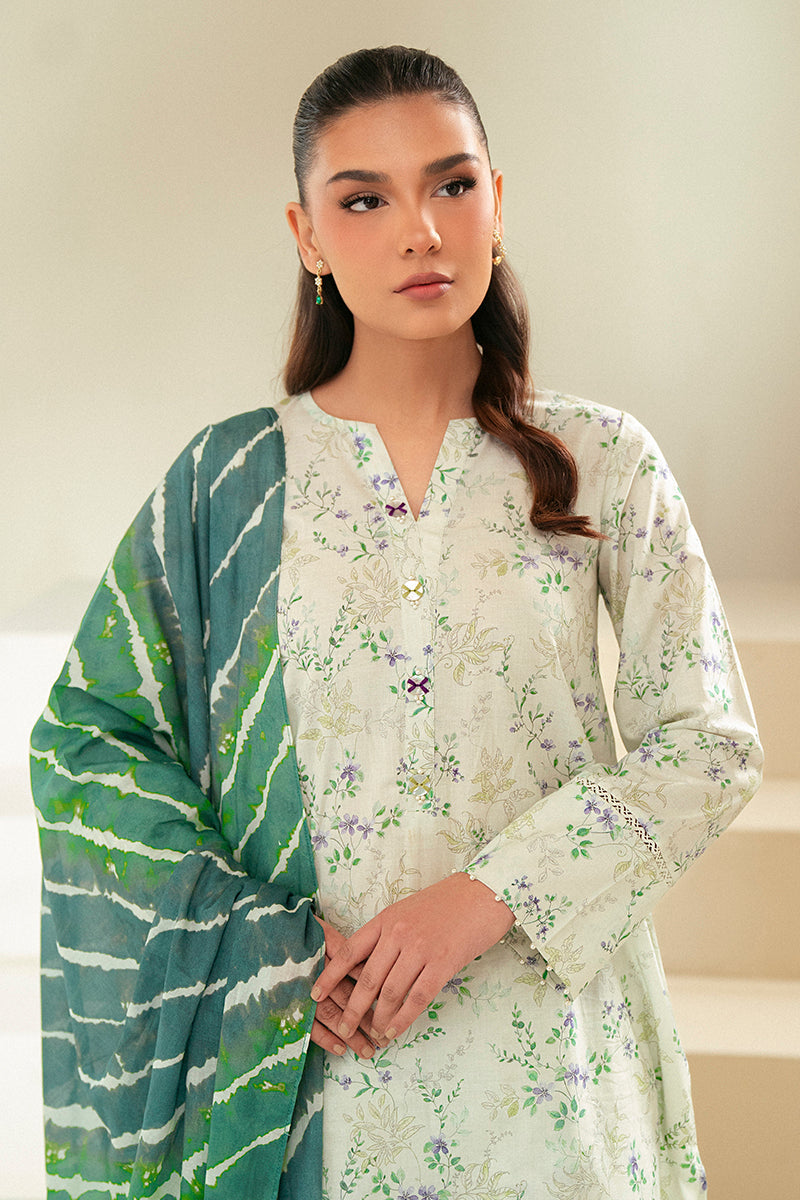 Cross Stitch | Daily Lawn 24 | LAUREL MINT-3 PIECE LAWN SUIT - House Of Anaya