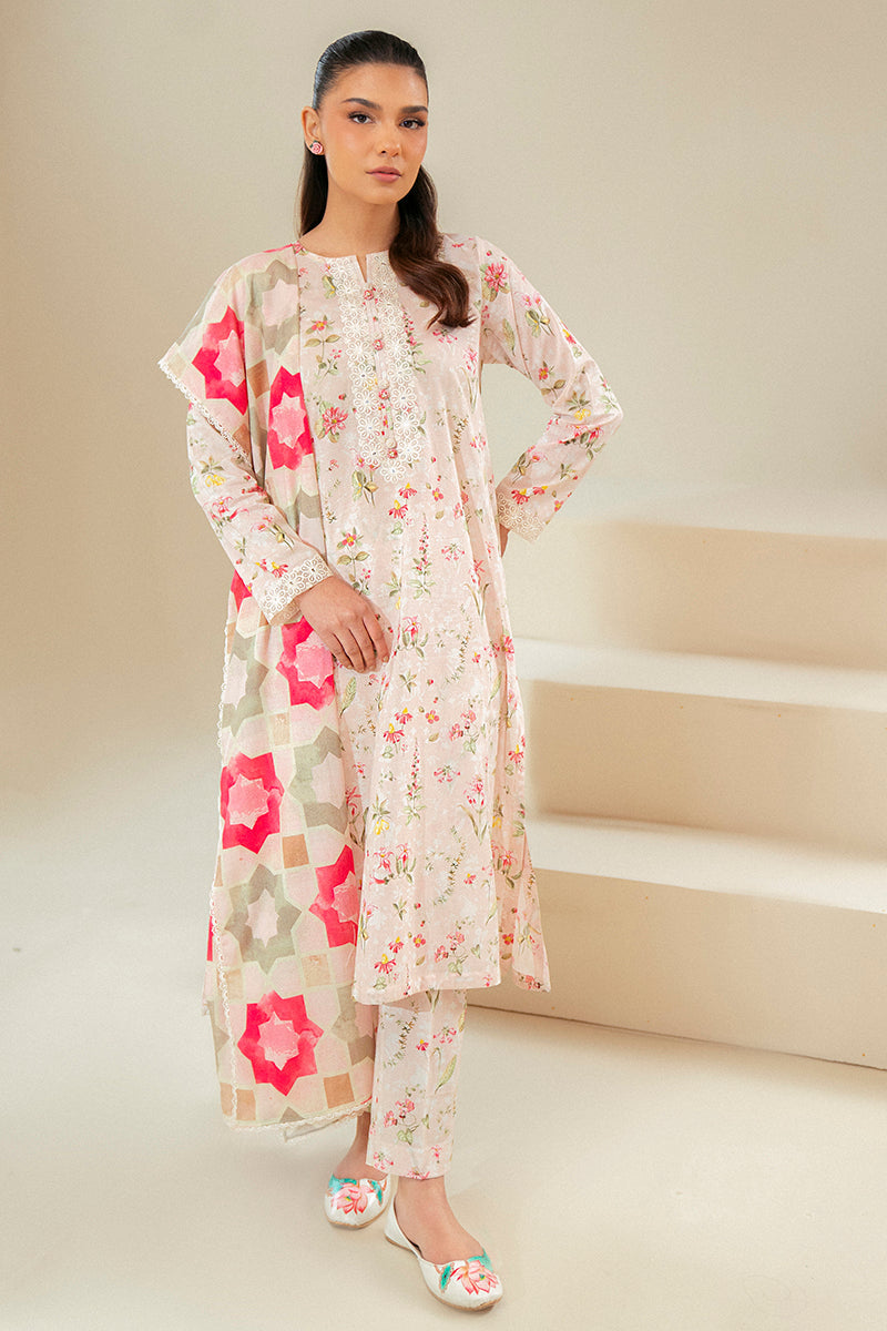 Cross Stitch | Daily Lawn 24 | CRYSTAL AURA-3 PIECE LAWN SUIT - House Of Anaya