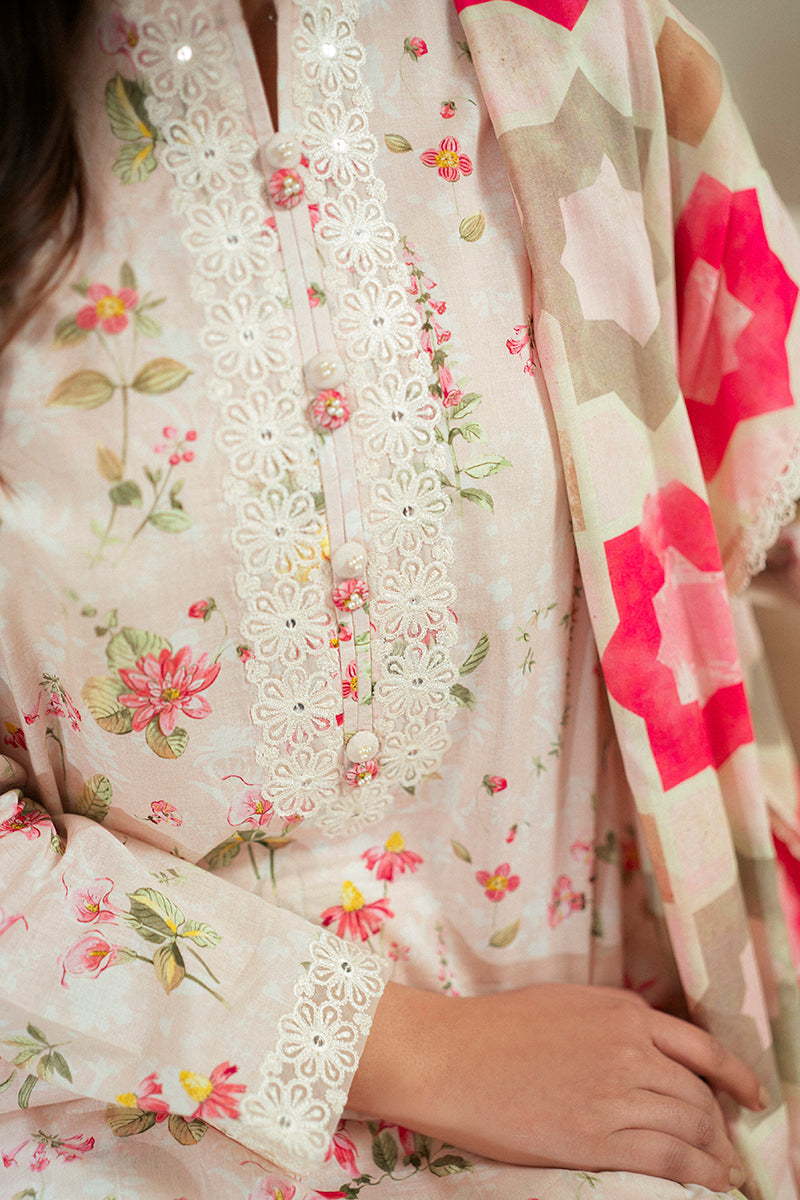 Cross Stitch | Daily Lawn 24 | CRYSTAL AURA-3 PIECE LAWN SUIT - House Of Anaya