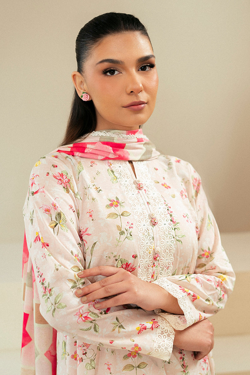 Cross Stitch | Daily Lawn 24 | CRYSTAL AURA-3 PIECE LAWN SUIT - House Of Anaya