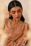 Cross Stitch | Mahiri Embroidered Collection 24 | RUSTIC BROWN - House Of Anaya