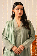 Cross Stitch | Mahiri Embroidered Collection 24 | Sage Green - House Of Anaya