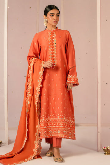 Cross Stitch | Mahiri Embroidered Collection 24 | RUSTIC NOIR - House Of Anaya