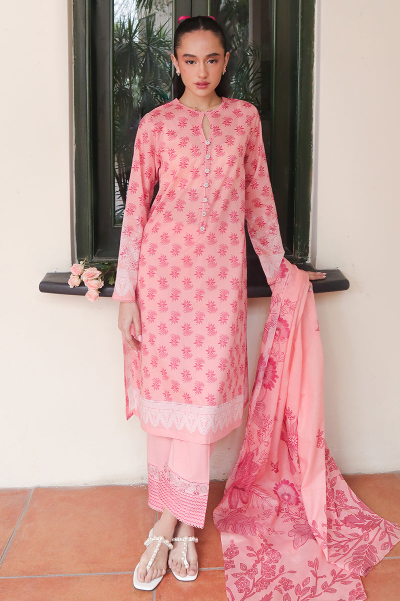 Cross Stitch | Printed Lawn | CORAL DELUXE - House Of Anaya