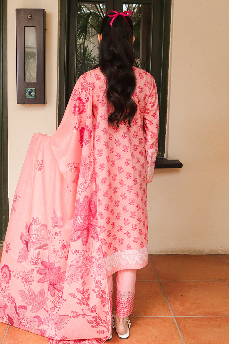 Cross Stitch | Printed Lawn | CORAL DELUXE - House Of Anaya