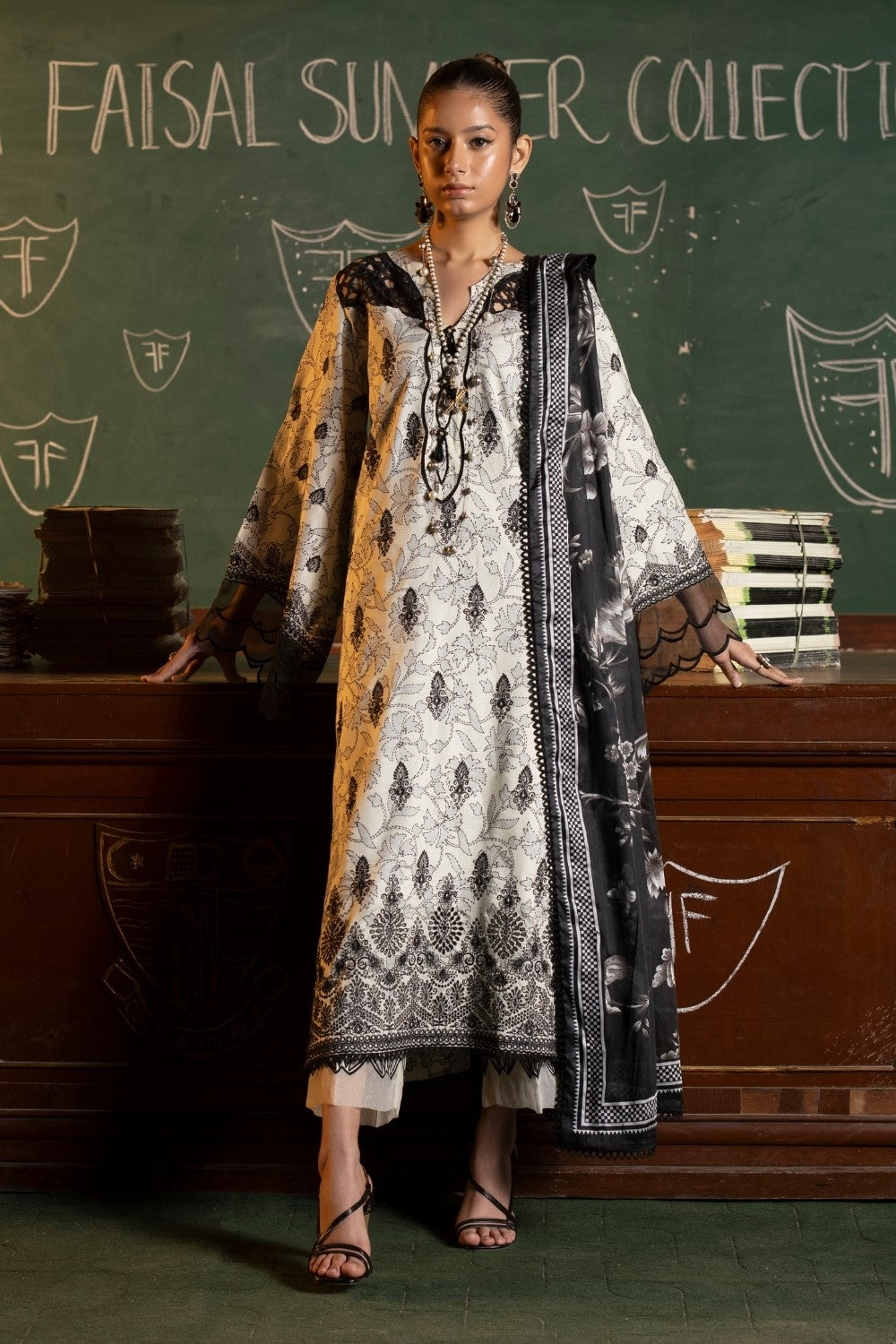 Ittehad | Embroidered Lawn | I-13 - House Of Anaya