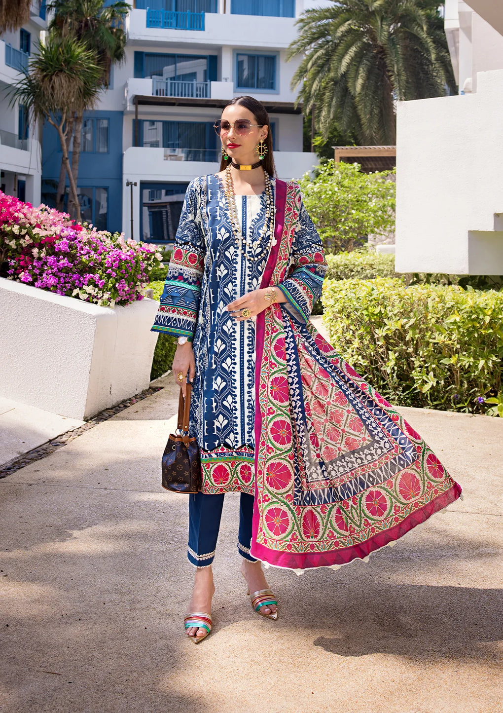 Elaf Premium | Prints Collection 2024 | EOP-07B ELNAZ - House Of Anaya