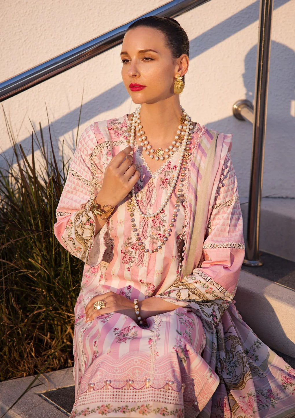 Elaf Premium | Prints Collection 2024 | EOP-04A THAI BLOOM - House Of Anaya