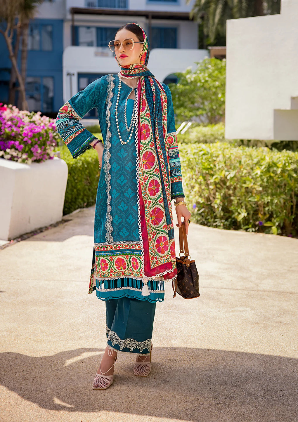 Elaf Premium | Prints Collection 2024 | EOP-07A FAUNA - House Of Anaya