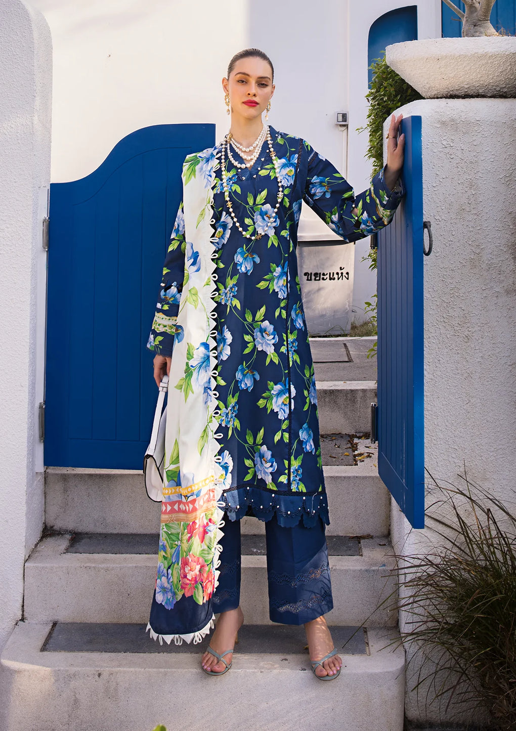 Elaf Premium | Prints Collection 2024 | EOP-05B RUNE MAVIS - House Of Anaya