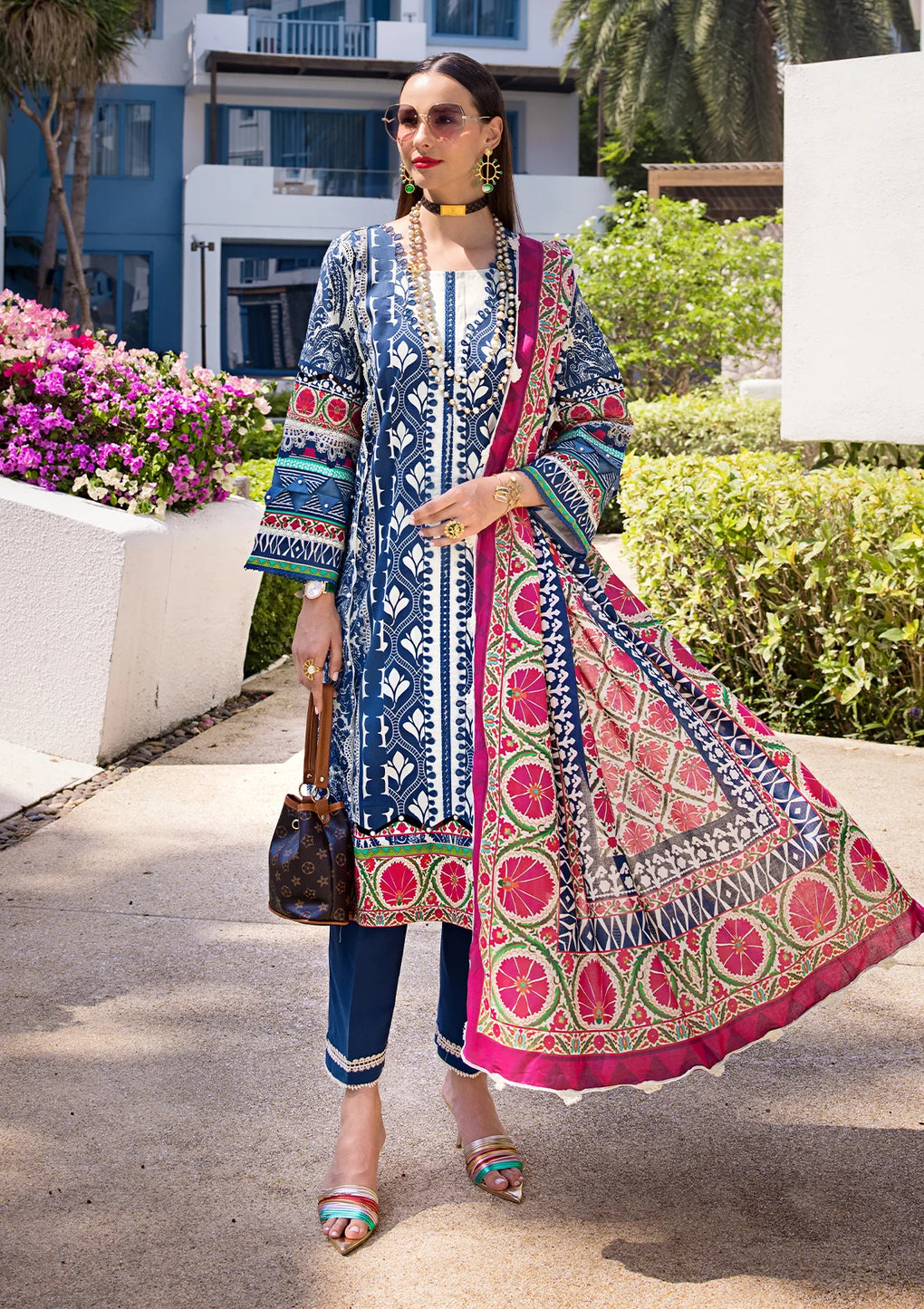 Elaf Premium | Prints Collection 2024 | EOP-07B ELNAZ - House Of Anaya