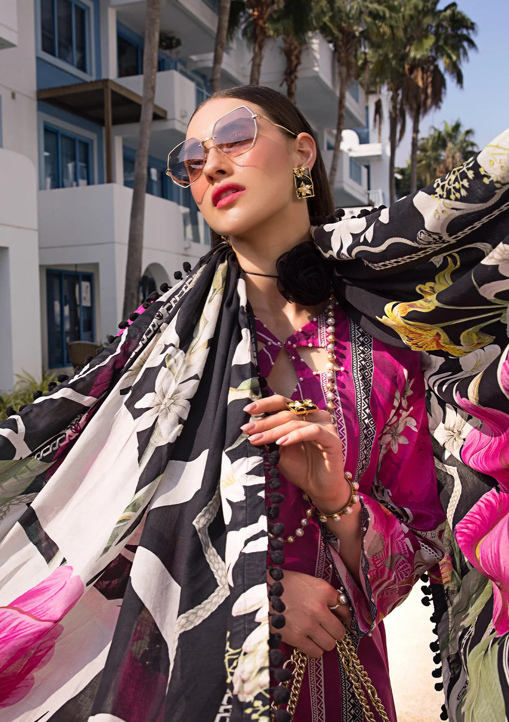 Elaf Premium | Prints Collection 2024 | EOP-08A PETUNIA - House Of Anaya