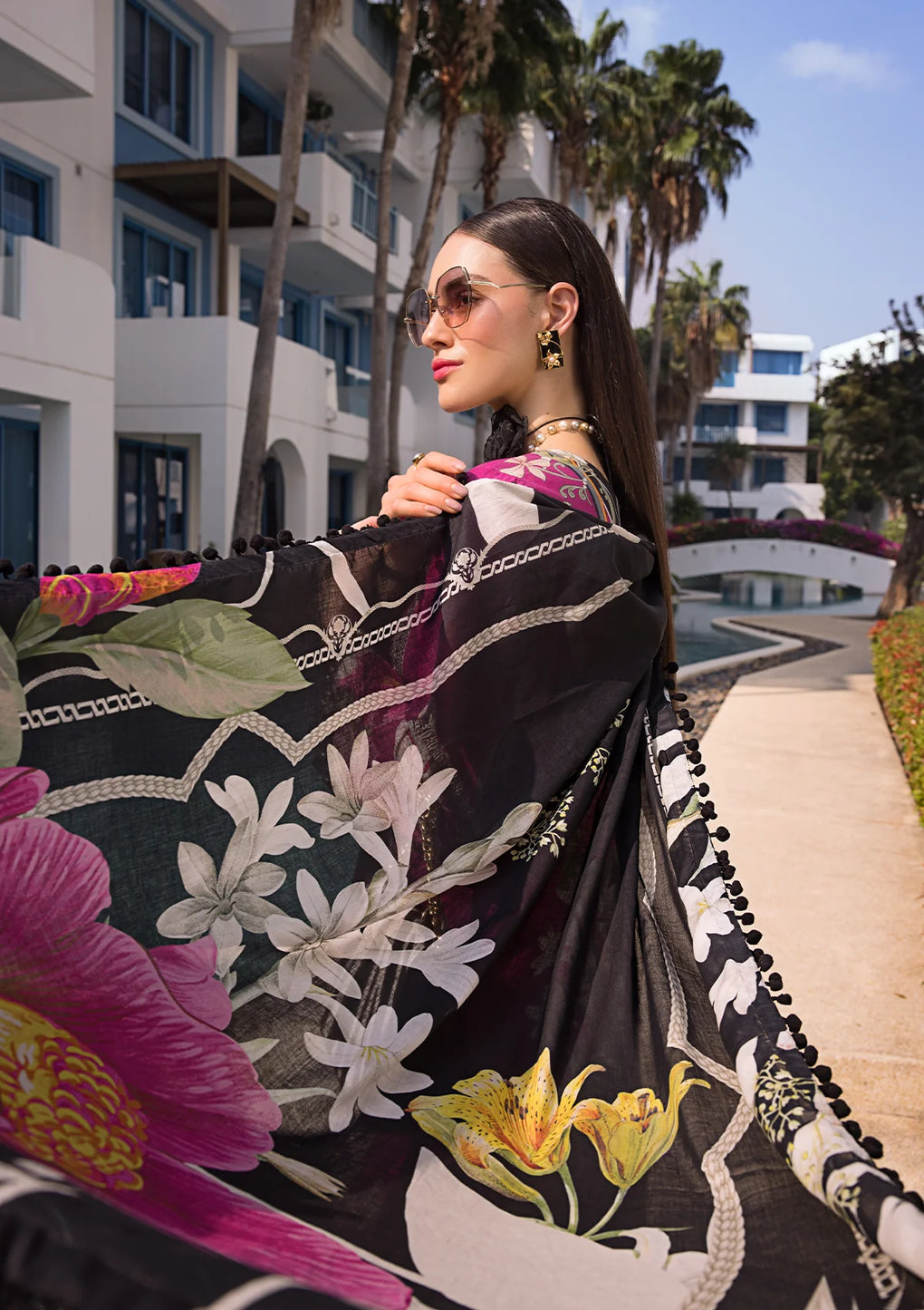 Elaf Premium | Prints Collection 2024 | EOP-08A PETUNIA - House Of Anaya