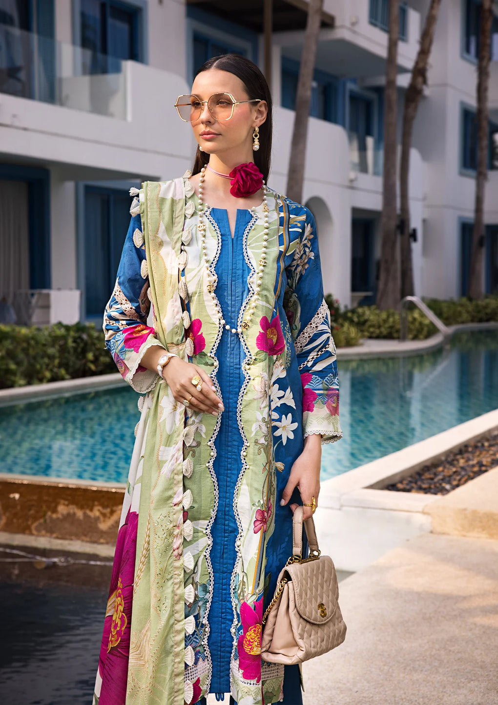 Elaf Premium | Prints Collection 2024 | EOP-08B WHIMSY TOSCANA - House Of Anaya