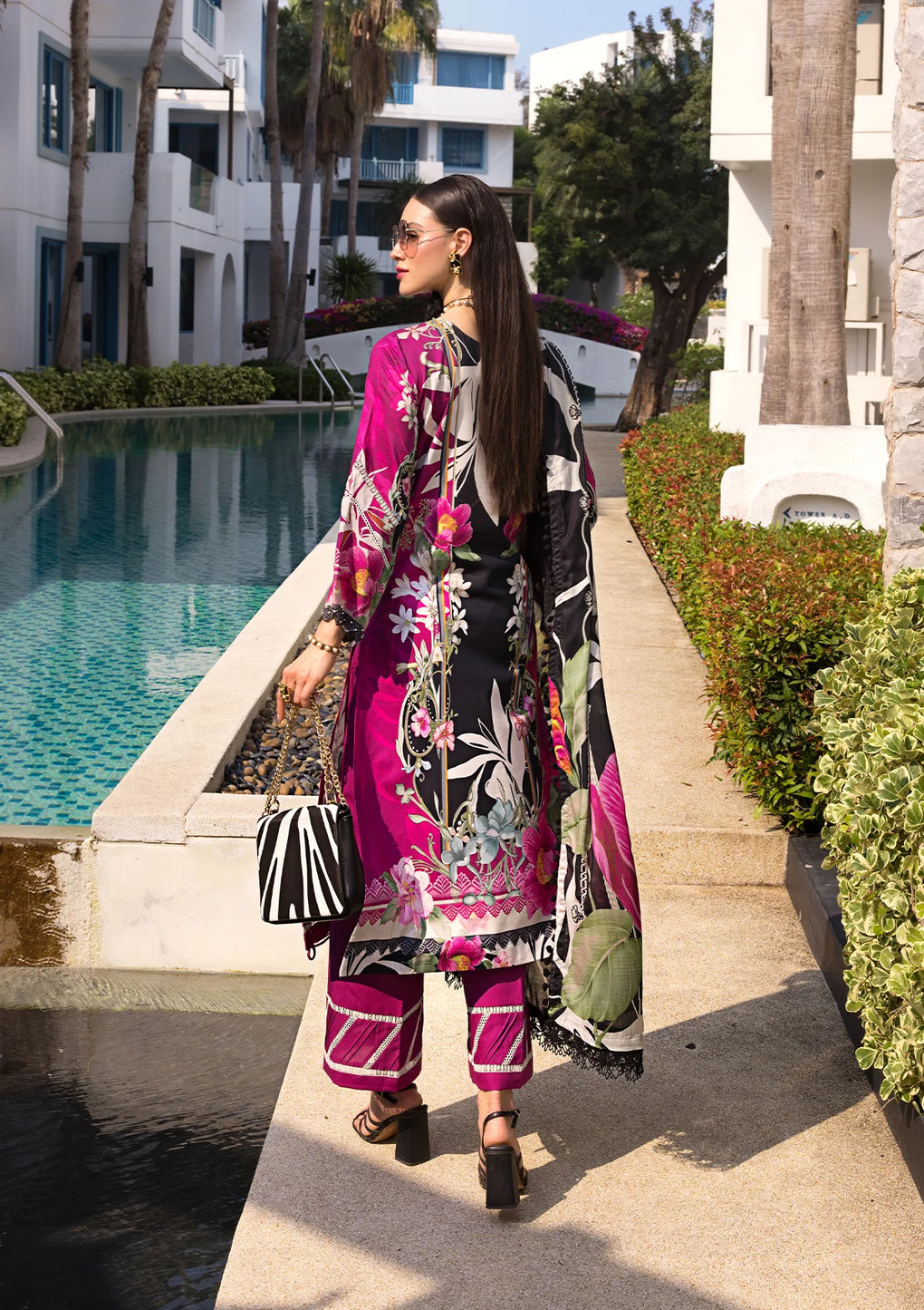 Elaf Premium | Prints Collection 2024 | EOP-08A PETUNIA - House Of Anaya