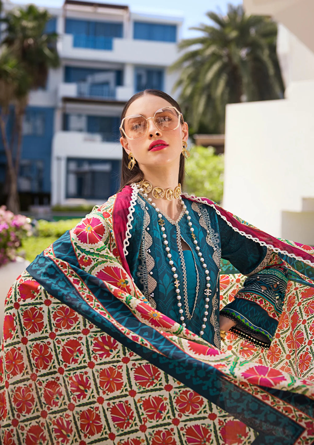 Elaf Premium | Prints Collection 2024 | EOP-07A FAUNA - House Of Anaya