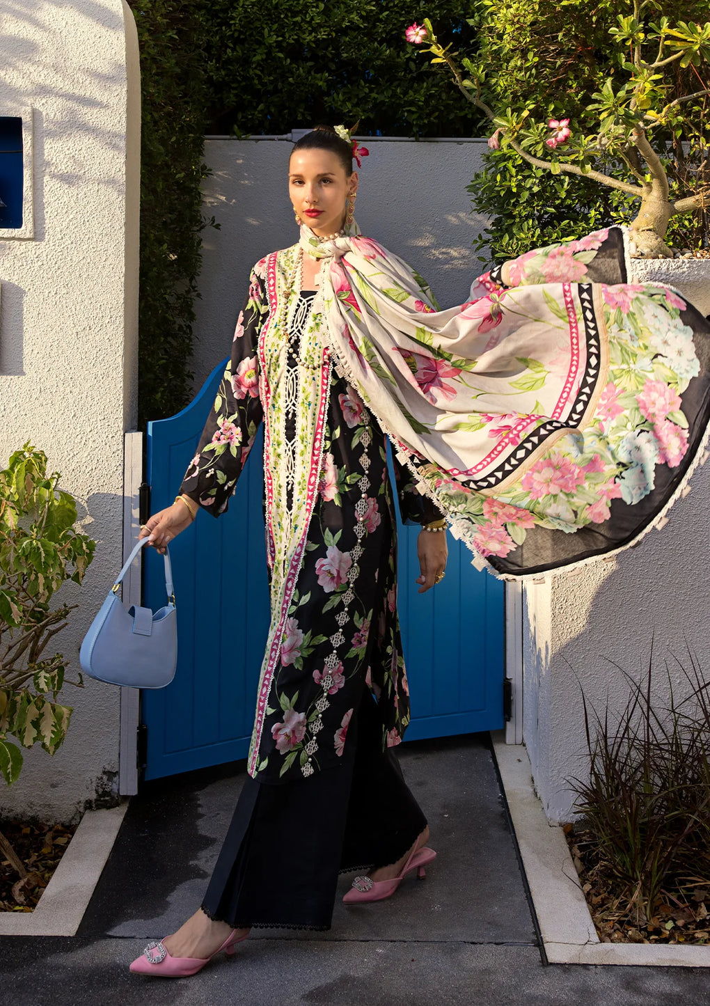 Elaf Premium | Prints Collection 2024 | EOP-05A EBONY - House Of Anaya
