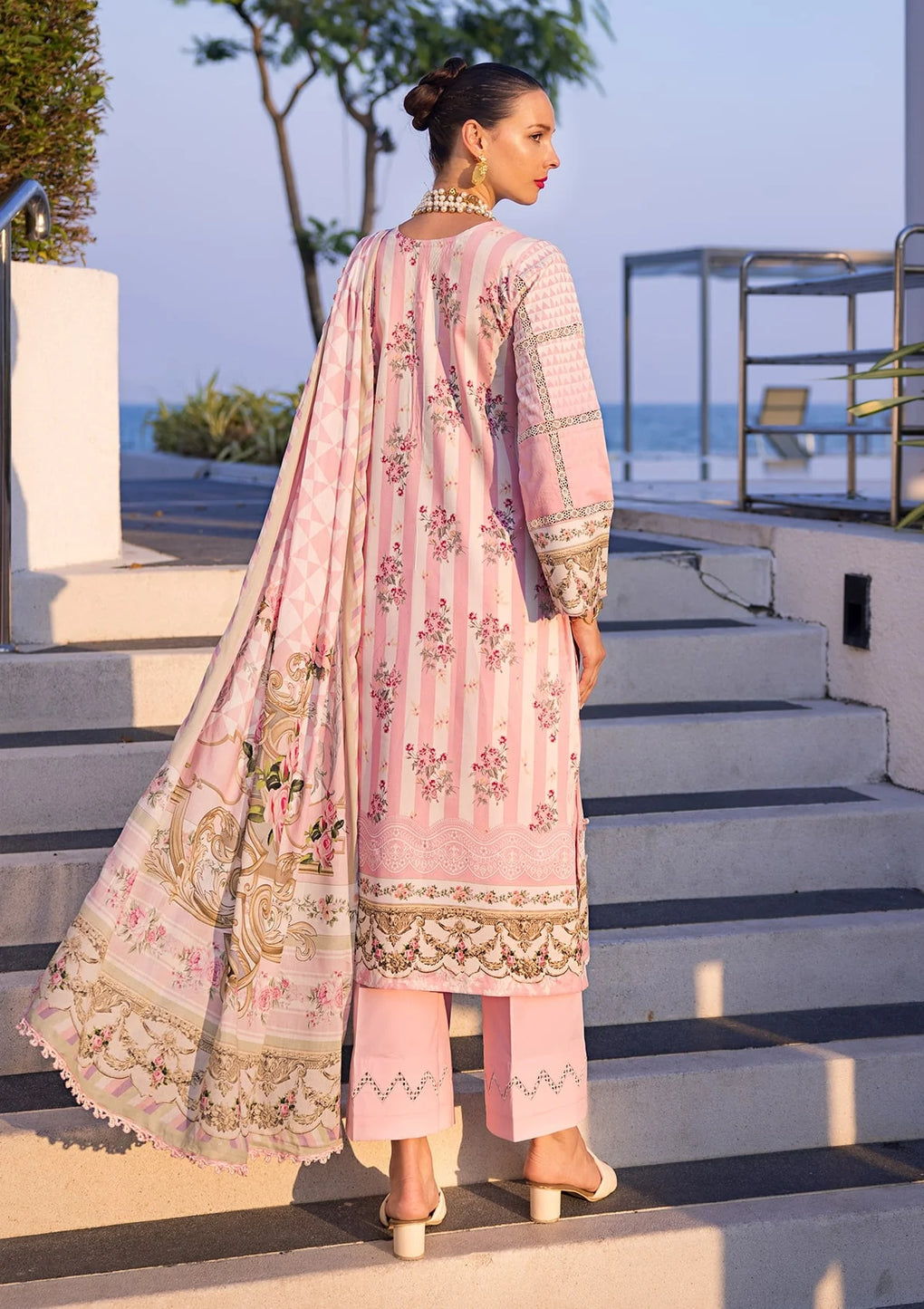 Elaf Premium | Prints Collection 2024 | EOP-04A THAI BLOOM - House Of Anaya