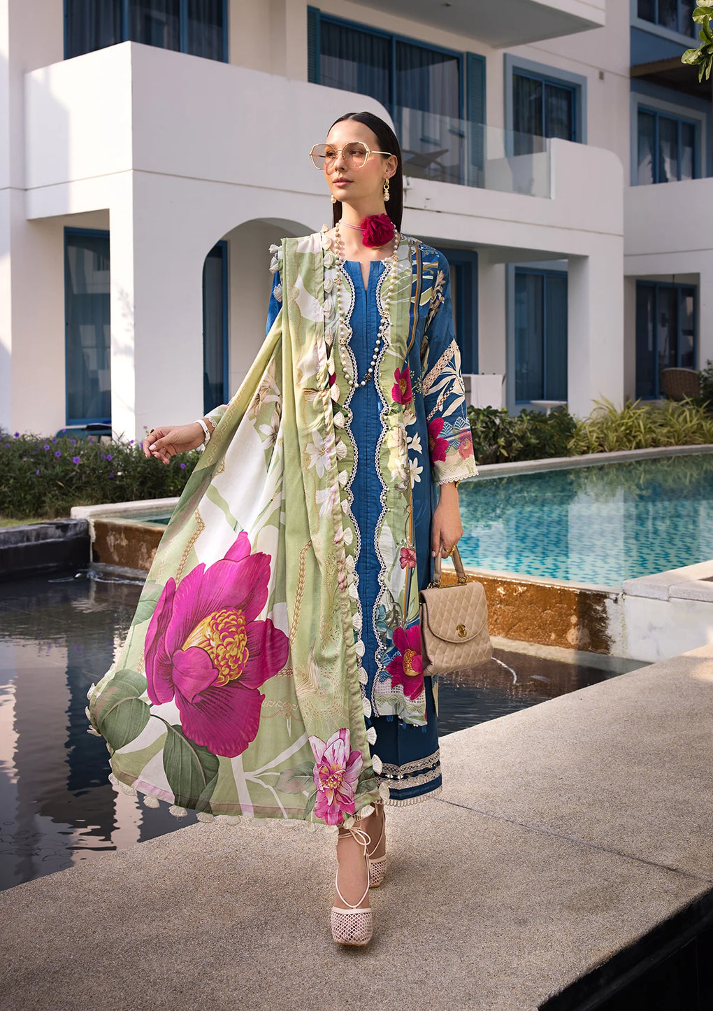 Elaf Premium | Prints Collection 2024 | EOP-08B WHIMSY TOSCANA - House Of Anaya