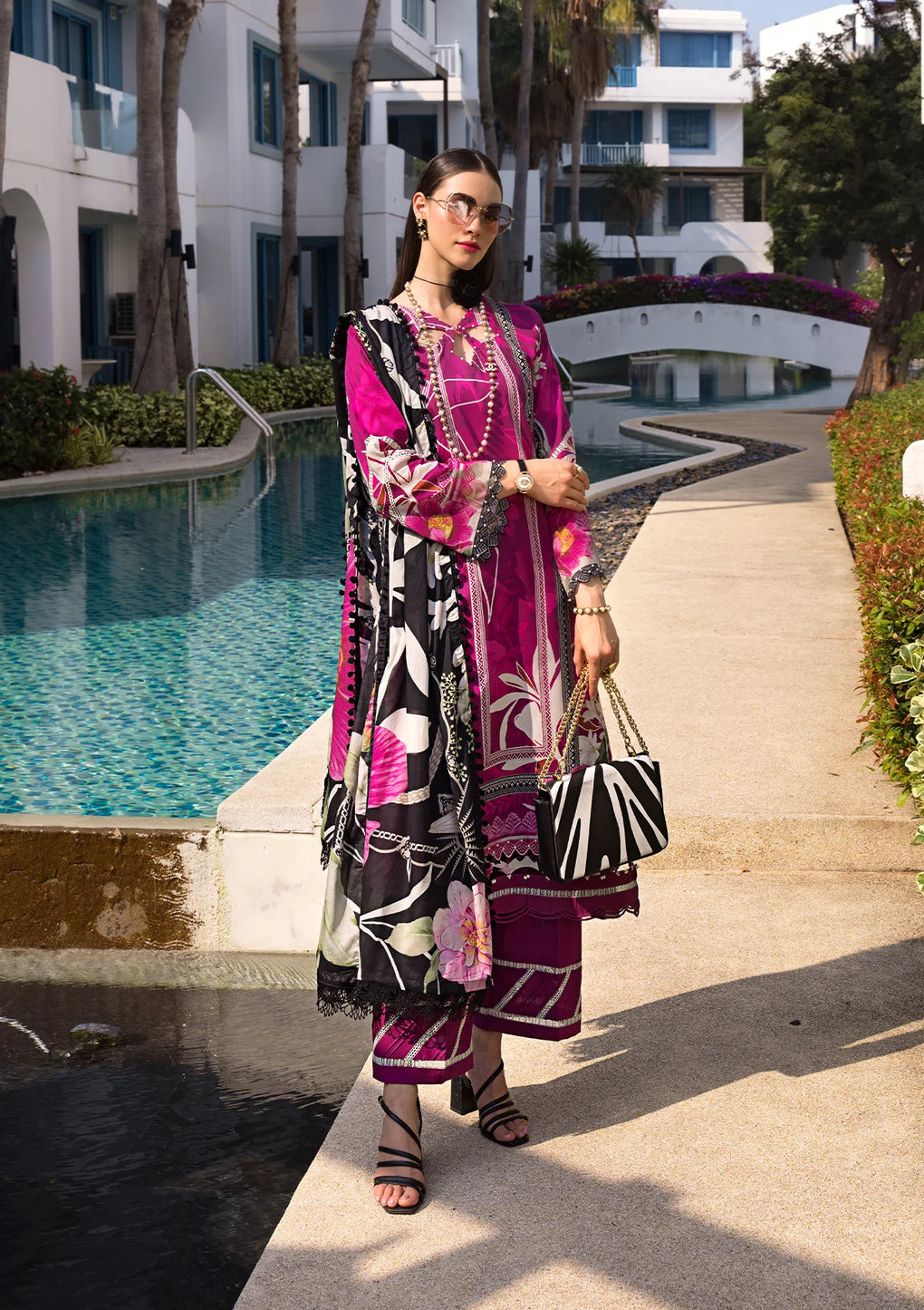 Elaf Premium | Prints Collection 2024 | EOP-08A PETUNIA - House Of Anaya