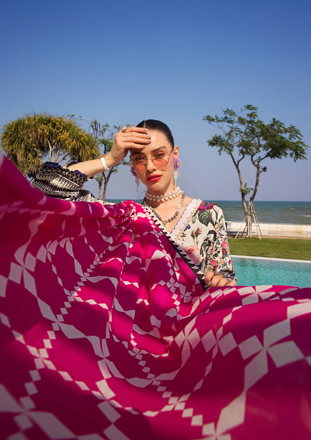 Elaf Premium | Prints Collection 2024 | EOP-06A AMARI MUSE - House Of Anaya
