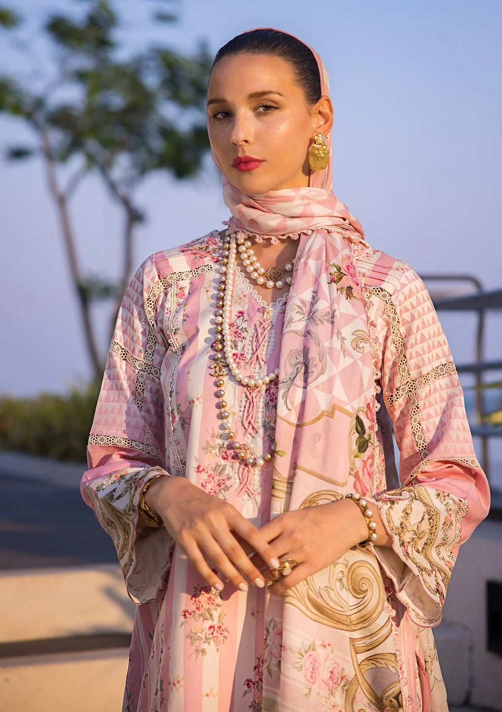 Elaf Premium | Prints Collection 2024 | EOP-04A THAI BLOOM - House Of Anaya