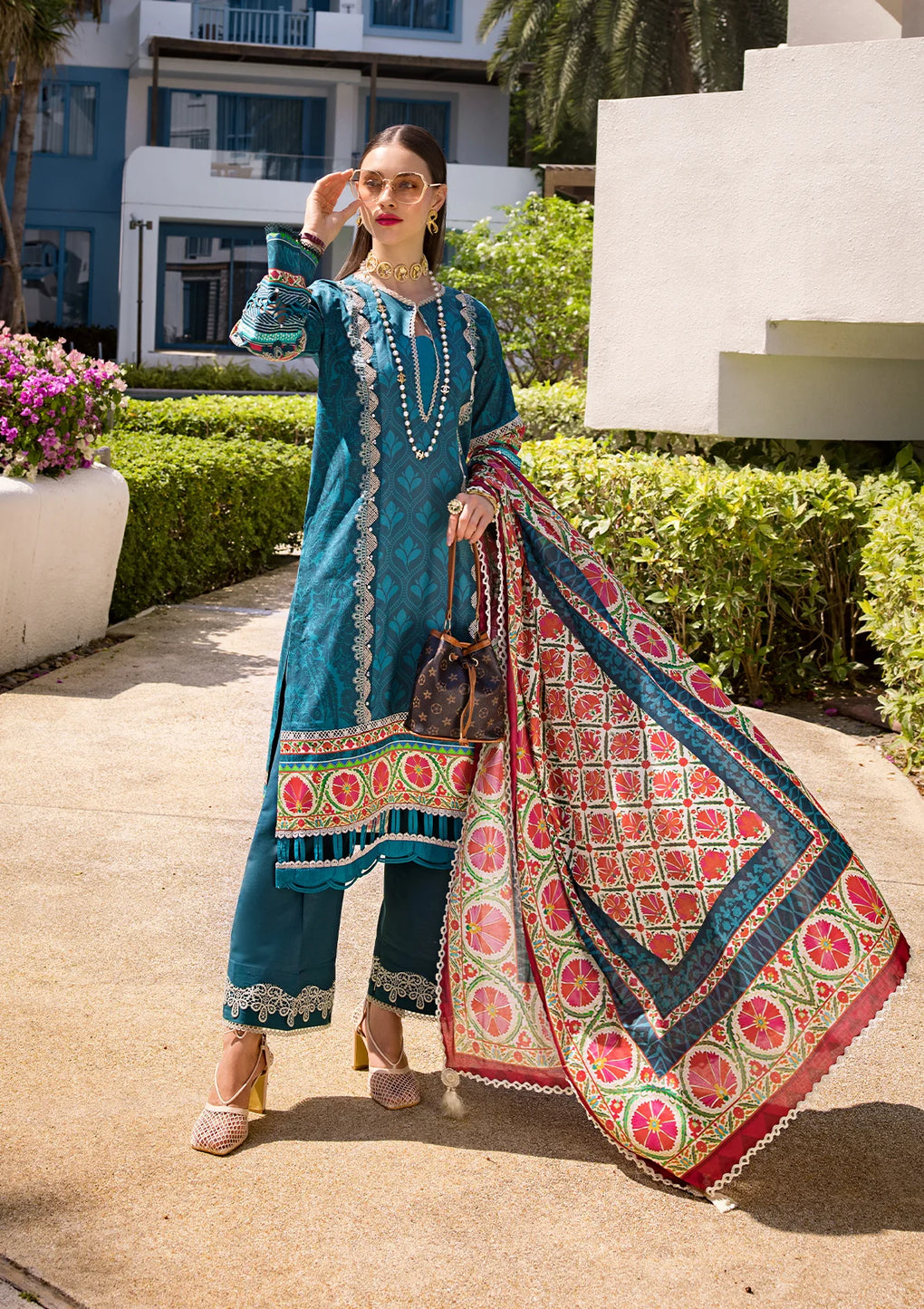 Elaf Premium | Prints Collection 2024 | EOP-07A FAUNA - House Of Anaya