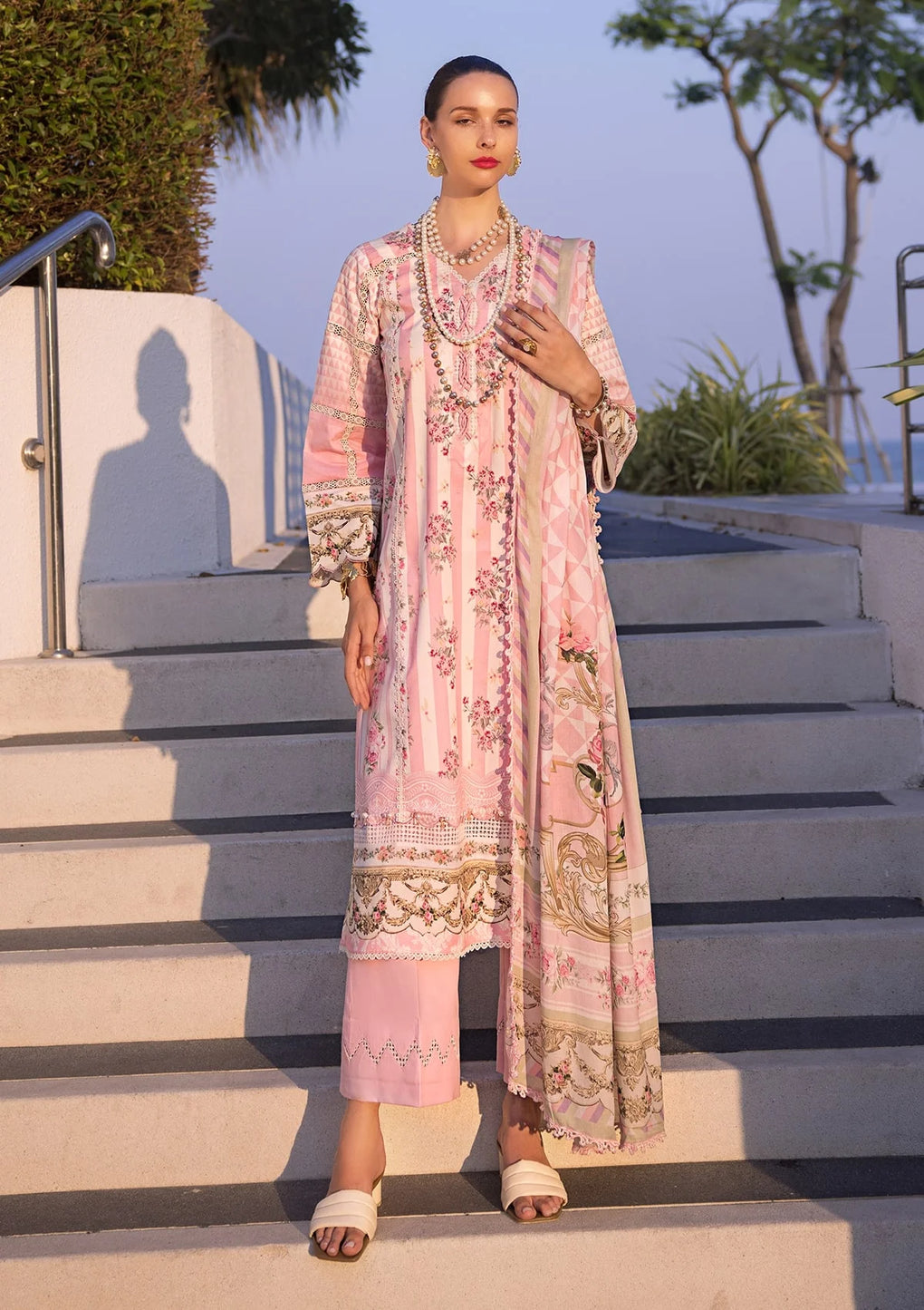 Elaf Premium | Prints Collection 2024 | EOP-04A THAI BLOOM - House Of Anaya