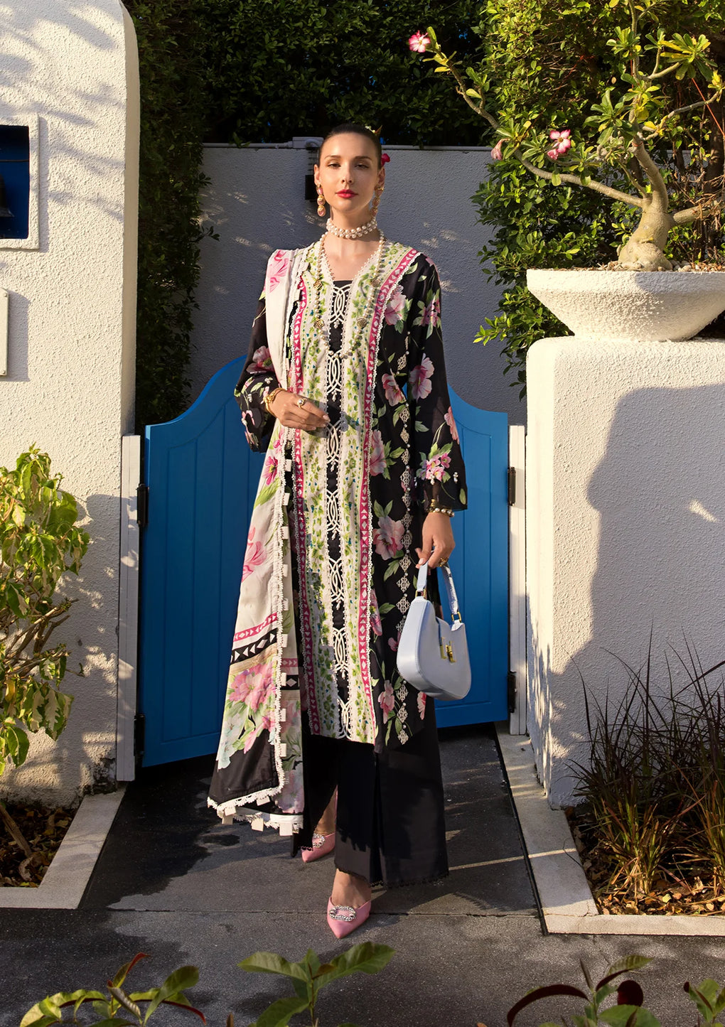 Elaf Premium | Prints Collection 2024 | EOP-05A EBONY - House Of Anaya