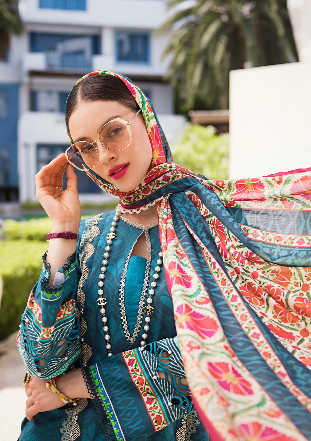 Elaf Premium | Prints Collection 2024 | EOP-07A FAUNA - House Of Anaya