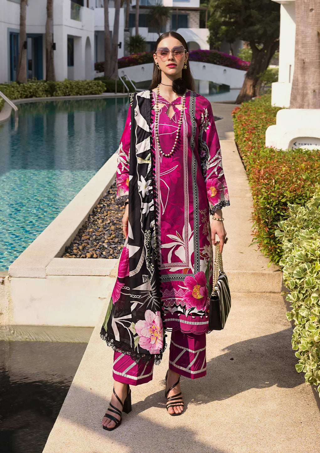 Elaf Premium | Prints Collection 2024 | EOP-08A PETUNIA - House Of Anaya