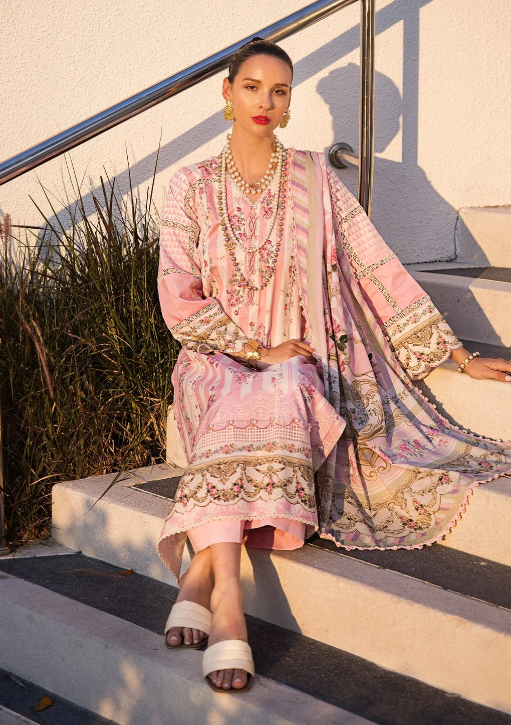 Elaf Premium | Prints Collection 2024 | EOP-04A THAI BLOOM - House Of Anaya