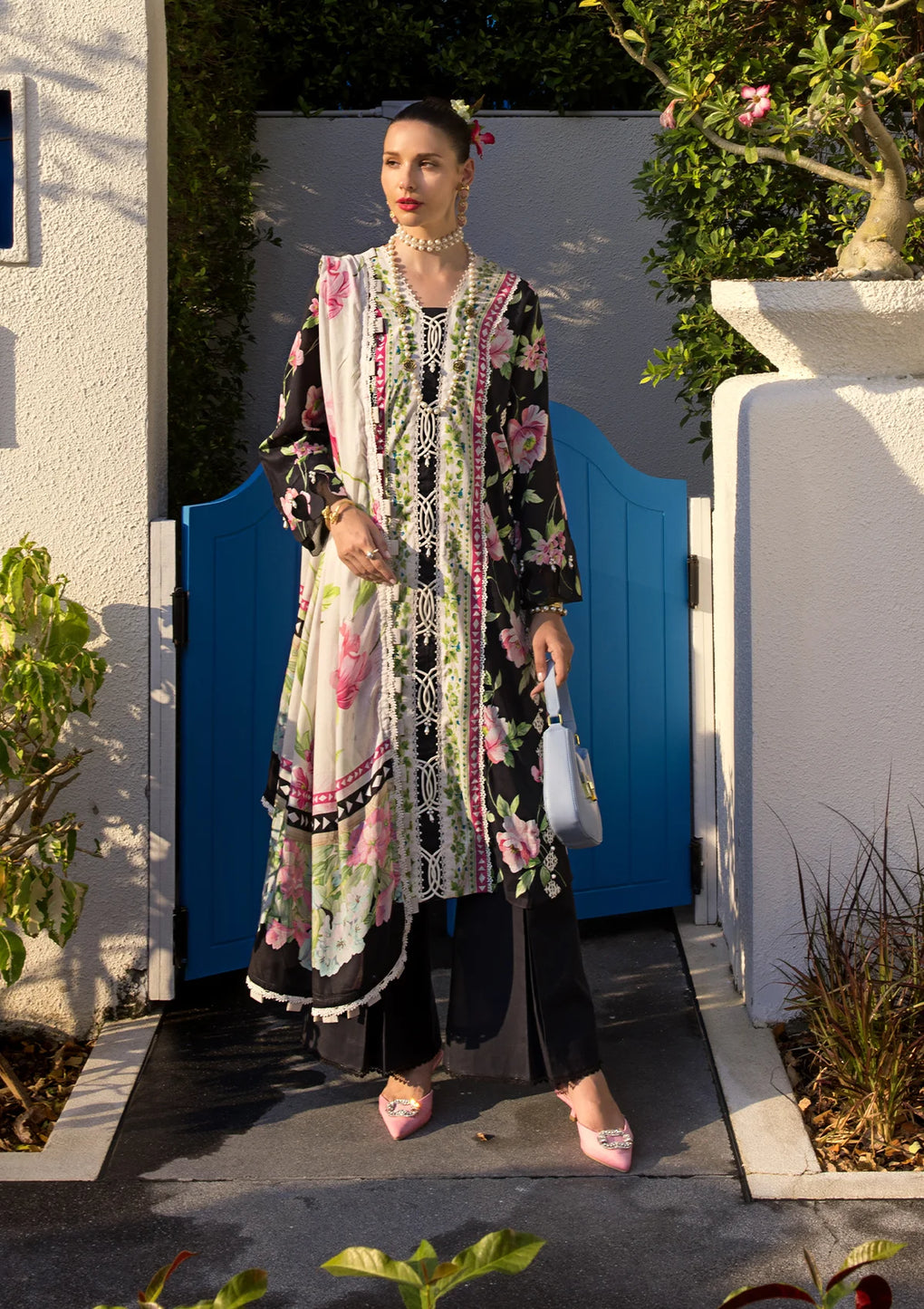 Elaf Premium | Prints Collection 2024 | EOP-05A EBONY - House Of Anaya