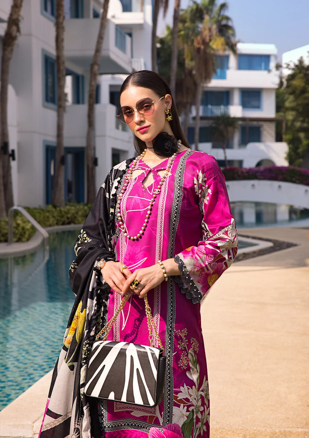 Elaf Premium | Prints Collection 2024 | EOP-08A PETUNIA - House Of Anaya