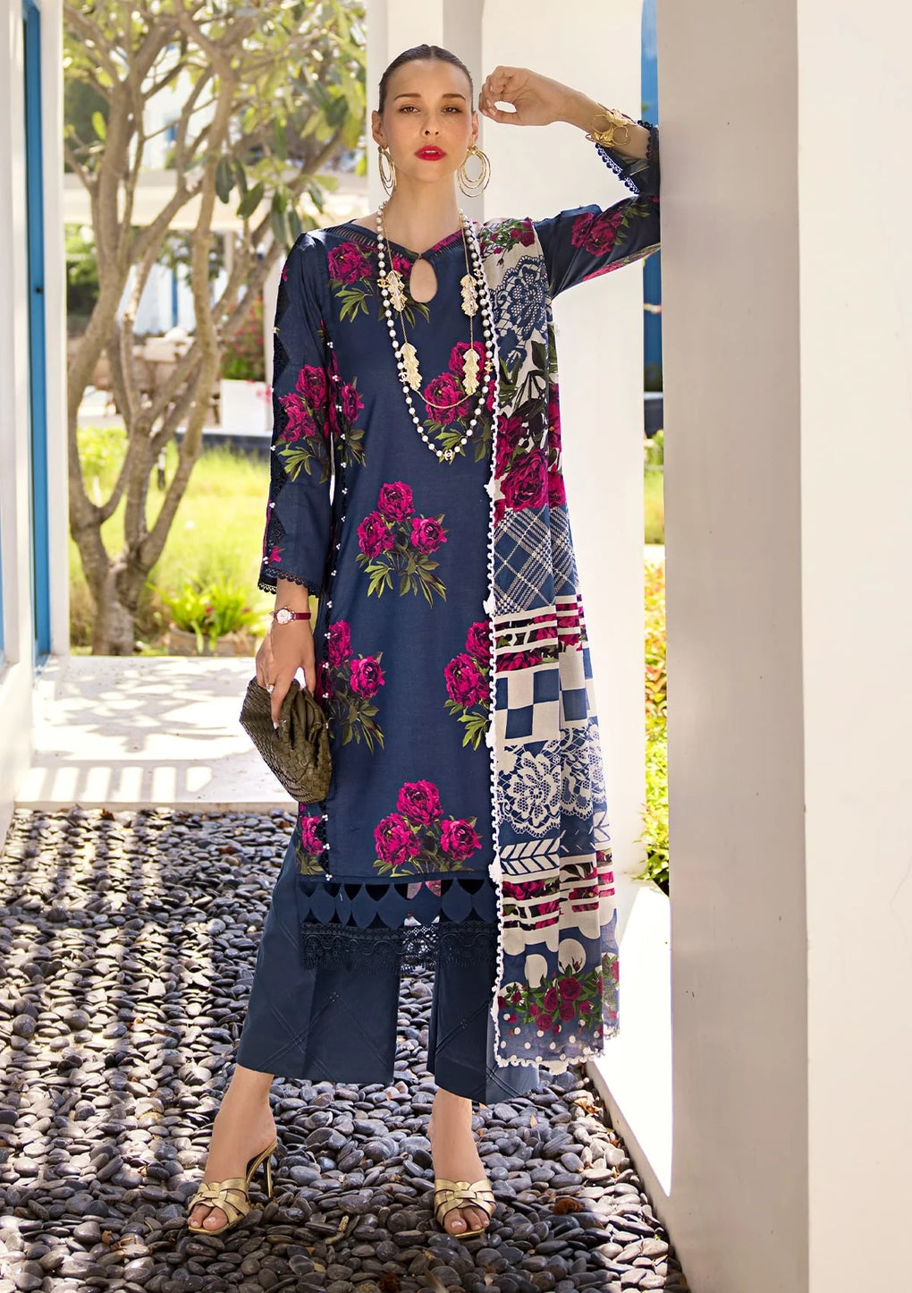 Elaf Premium | Prints Collection 2024 | EOP-03B PATTAYA POISE - House Of Anaya
