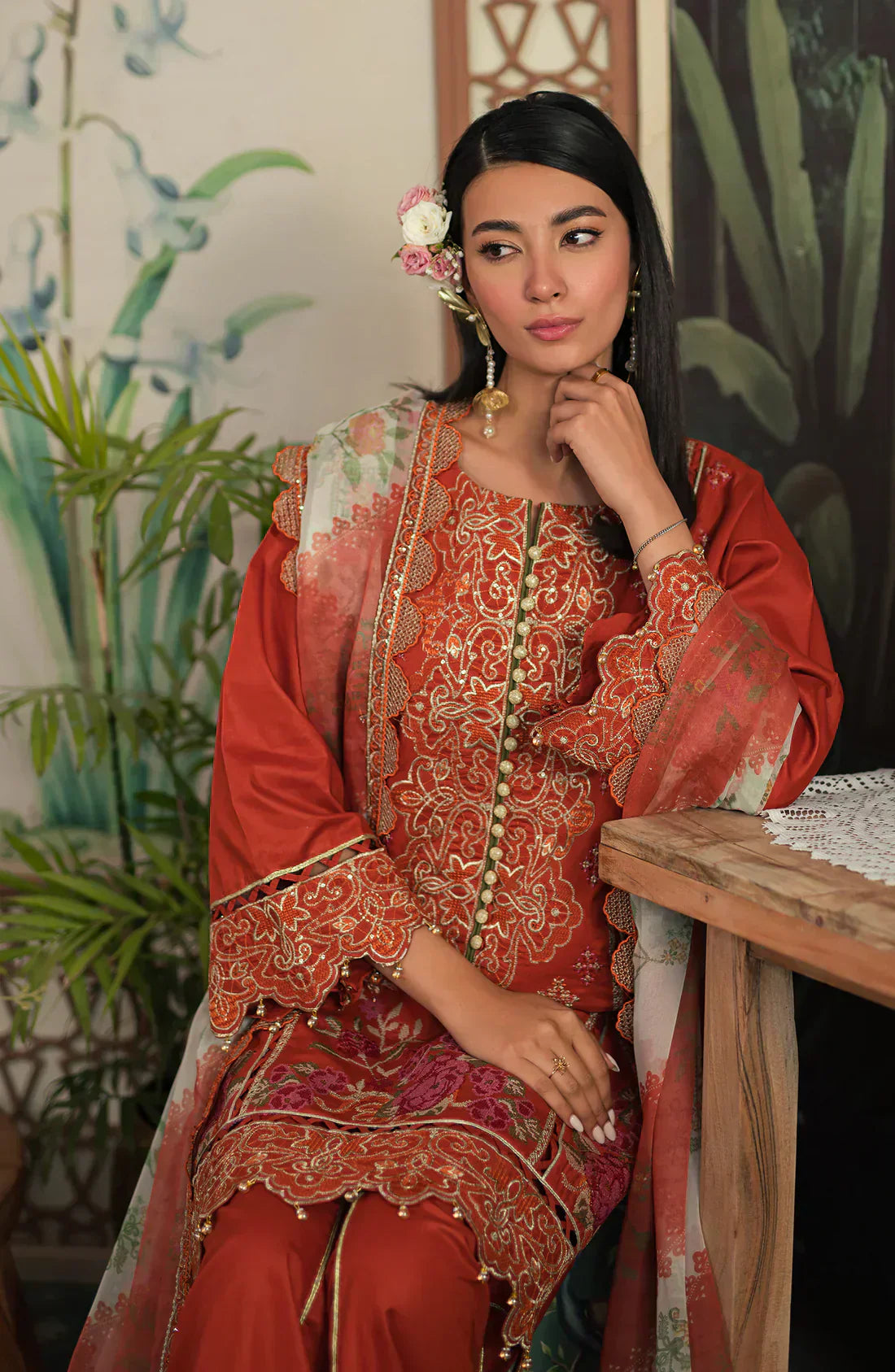Emaan Adeel | Ayra Luxury Lawn 24 | - House Of Anaya