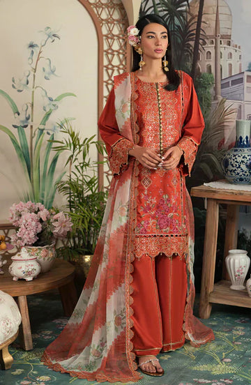 Emaan Adeel | Ayra Luxury Lawn 24 | - House Of Anaya