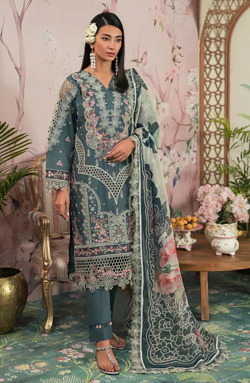 Emaan Adeel | Ayra Luxury Lawn 24 | AR-09 - House Of Anaya