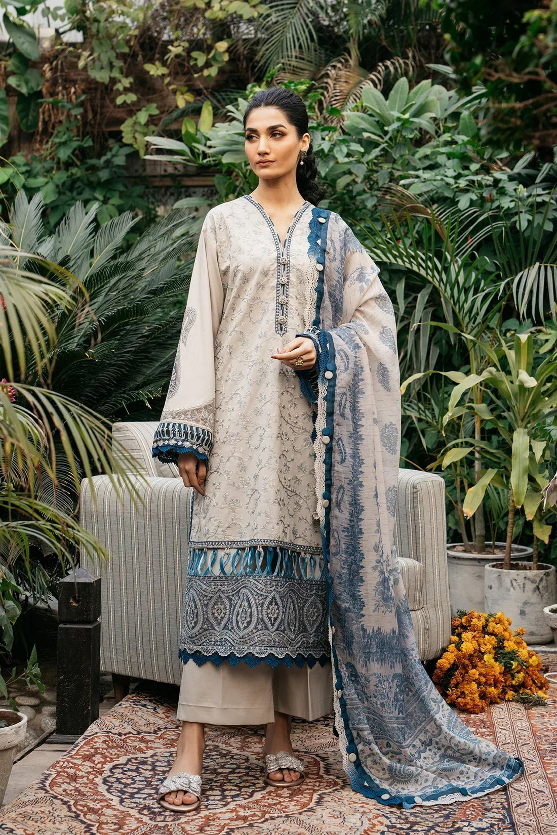 Ethnic | Rozana Collection SS 24 | E0408/203/004 - House Of Anaya